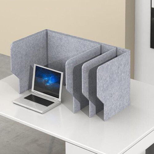 Desk Privacy Panel with Noise Reduction, Foldable Office Desk Divider for Workspace, 60/80/100cm 2