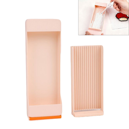 15 Slots Plastic Bead Sorting Tray Bead Organiser-Pearl powder 2