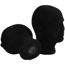 Polystyrene Black Foam Men Model Mannequin Dummy Stand Shop Display Hat, 12 X BLACK
