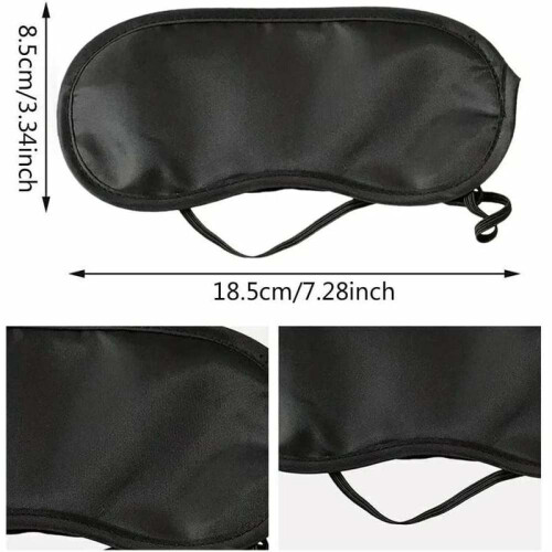 15 Pack Soft Eye Sleep Masks with Nose Pad Black 2