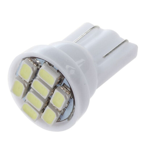 40X T10 W5W 8 SMD LED White - Light Bulb Light Interior Light Bulb 12V