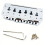 Universal Zinc Alloy Guitar Fixed Bridge For Stable Performances 6