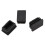 80 Pcs Plastic Rectangular End Cap 30mm X 20mm Threaded Pipe Tube Insert Rubber Feet 4