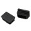 80 Pcs Plastic Rectangular End Cap 30mm X 20mm Threaded Pipe Tube Insert Rubber Feet 5