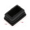 80 Pcs Plastic Rectangular End Cap 30mm X 20mm Threaded Pipe Tube Insert Rubber Feet 9