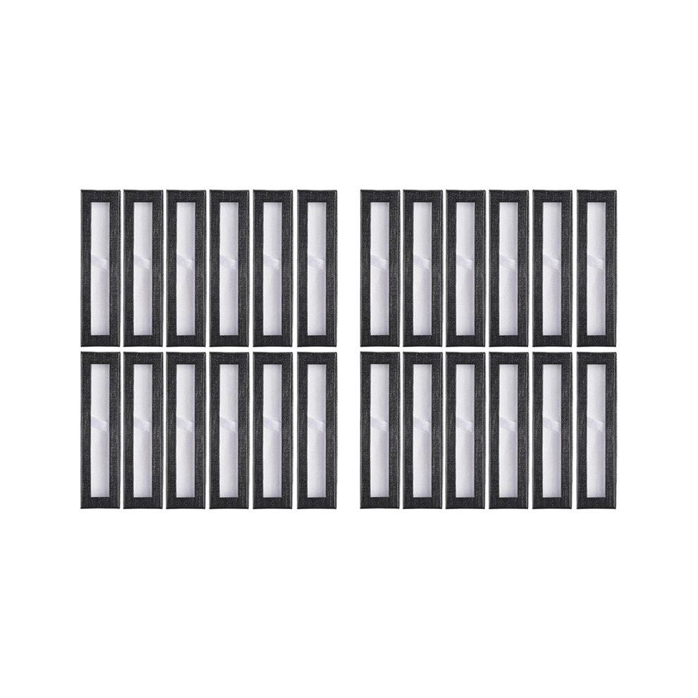 24Pcs Empty Pen Gift Box With Clear Lid, Cardboard Pen Case, Pen Packaging Box For Pencil Ballpoint Fountain Pen Jewelry 6033127211978