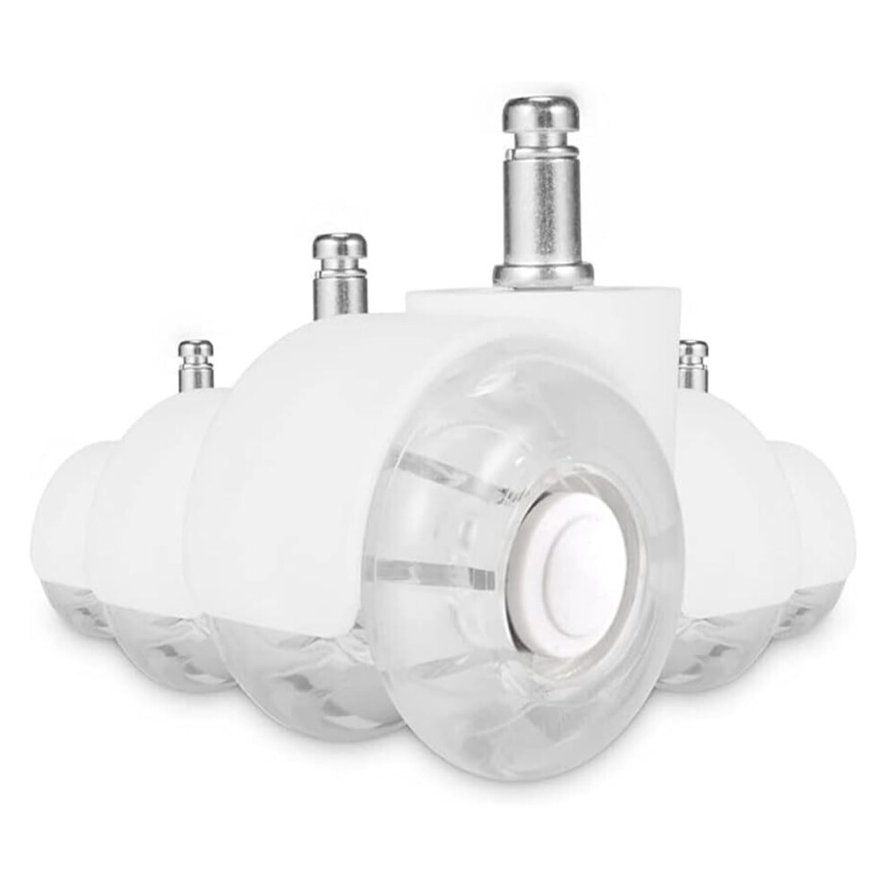 Office Chair Wheels 2 Inch Clear Pu Heavy Duty Swivel Casters For Noise Reduction And Floor Protection 9771547294696