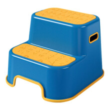 Plastic Step Stool with Non Slip Surface, 200 lbs Capacity Bathroom and Kitchen Yellow Footstool