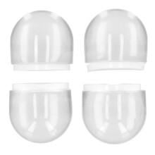 Door Stopper Self Adhesive Transparent Floor Stop Noise Reduction for Bedroom Bathroom 4pcs