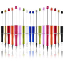 Plastic Beadable Pen Bead Pens Ballpoint Pen Pen for Kids Students Presents Office School Supplies, 20Pcs
