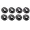 Flange de Tubo de Ferro Fundido MaleáVel de 3/4 Polegadas, Bicos de Tubo Rosqueado de Tubo Preto de 3/4 Polegadas, 8 PeçAs 1