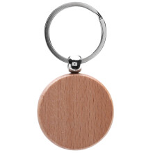10 Stks Blank Ronde Houten Sleutelhanger Diy Hout Sleutelhangers Key Tags Kan Graveren Diy Geschenken 40X40Mm