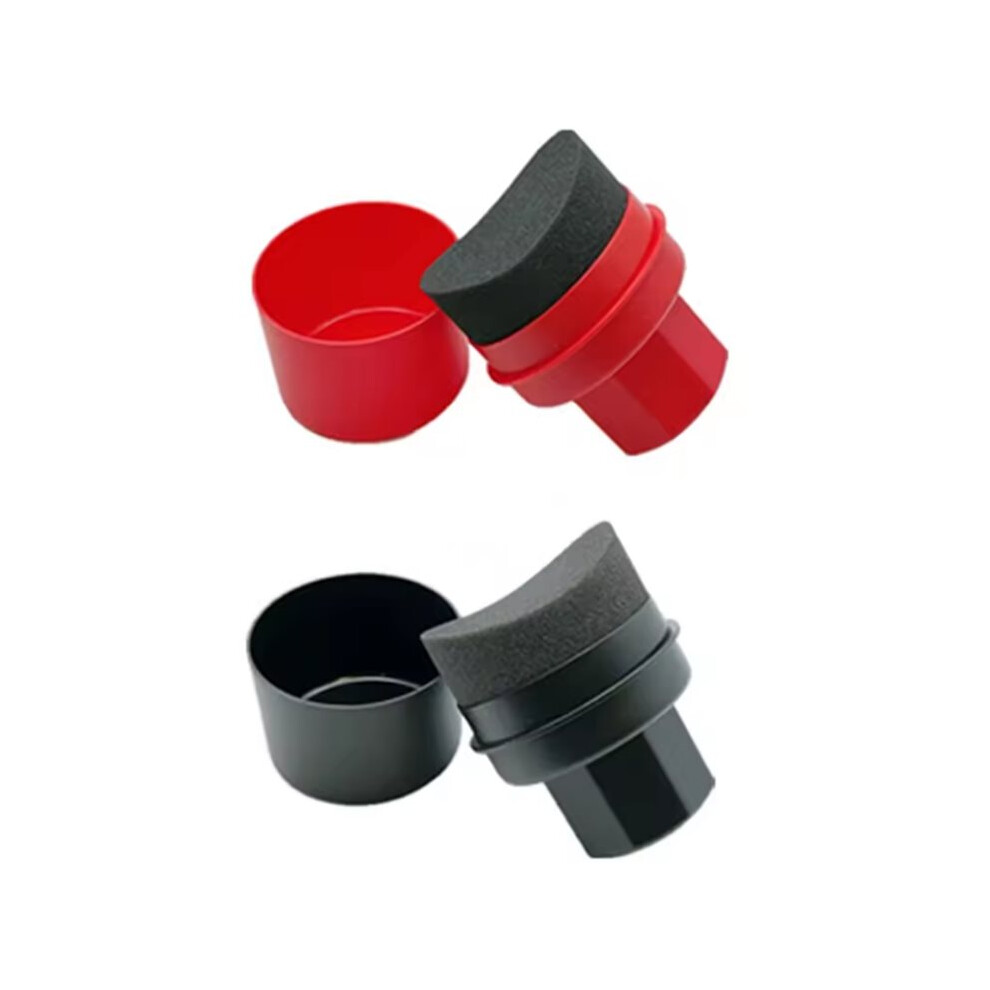 2Pcs Car Wheel Polishing Waxing Curved Tire Sponge Brush With Cover Tire Clean Contour Dressing Applicator Pads 4714267457632