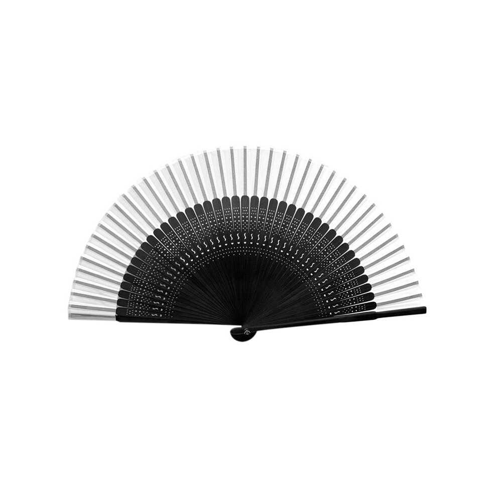 Hand Fan for Women Foldable - Folding Vintage Bamboo Silk Fan - Perfect for EDM, Festivals, Dancing