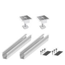 Solpanelsmontering FäSteskenor Klämma FäStmodul Montering Montering PV Solar Power Supplies Trapetsformigt Tak 35 mm