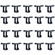 20 STKS FotovoltaïSch Paneel Afvoer Gesp Oppervlakteplaat Zonnepaneel Waterafvoer Clip voor Zonnepaneel Aftappen Zwart 30Mm