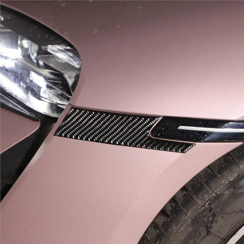 Carbon Fiber Steering Lamp Side Panel Stickers for  Taycan 2019-2025
