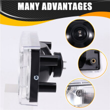 2PCS Car Front Bumper Fog Lights Foglamp for - 124 AMG Additional Fog Lamp Front Fog Driving Light