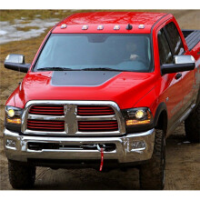 Mirror Cover Top Half for Ram 1500 2500 3500 2009-2018 Rearview Mirror Caps with Turn Signal, Chrome Plated