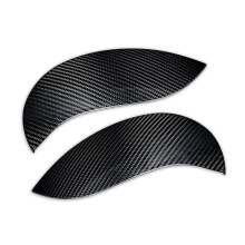 Carbon Fiber Car Headlight Eyebrows Cover Front Angry Eyelids for F56 2014-2021