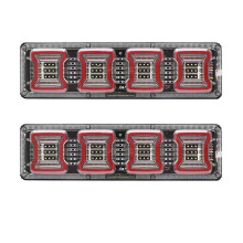 1Pair 12V-24V LED Tail Light for Truck Trailer Bus RV Tractor LED Taillight Brake Reverse Turn Signal Lamp
