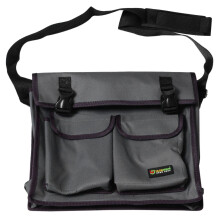 Yileqi Multifunctional Single Shoulder Bag Hardware Electrician Toolkit Tool Bag Waterproof Wear-Resistant Oxford Cloth Belt Bag(Grey)