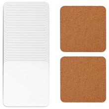 40Pcs Sublimation Square Coasters, Cardboard Coasters, 4x4in Hardboard Coaster Wooden Coaster