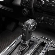 Real Hard Dry Carbon Fiber Car Gear Shift Knob Interior Cover Trim for F-150 2015-2020