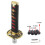 Universal for JDM Samurai Sword Shift Knob 200mm Samurai Knife Shift Knob with Adapter Black 3