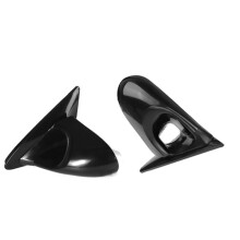 Car Door Side View Mirror for EG 2 Door Manual Adjustable 1992-1995 Rearview Mirror Black