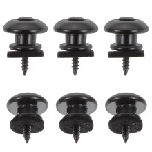 6pcs Guitar Strap Lock and Button Set for Electric Guitar Ukulele Durable Lightweight Secure Connection