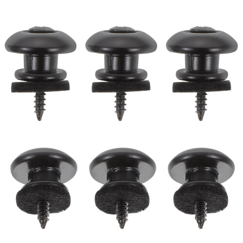 6pcs Guitar Strap Lock and Button Set for Electric Guitar Ukulele  Durable Lightweight Secure Connection