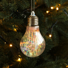 LED-Leuchtkugel-Anhänger, Weihnachtsbaumdekoration, 3-teilig