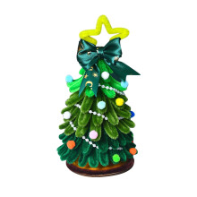 DIY-Weihnachtsbaum-Set aus verdrehten Stäben – Grünes Rohr