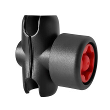 Kraftig 6 cm dobbel sokkelarm for 1 tomme / 25 mm / B-størrelse balladapter for telefonholder til motorsykkeltelefon