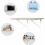 Heavy Duty Shelf Brackets White Metal L-Shaped 6 Pack 5