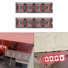 1Pair 12V-24V LED Tail Light for Truck Trailer Bus RV Tractor LED Taillight Brake Reverse Turn Signal Lamp