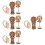 Unbranded bunny chewing toy for hamsters 20 pcs 6