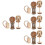 Unbranded bunny chewing toy for hamsters 20 pcs 8