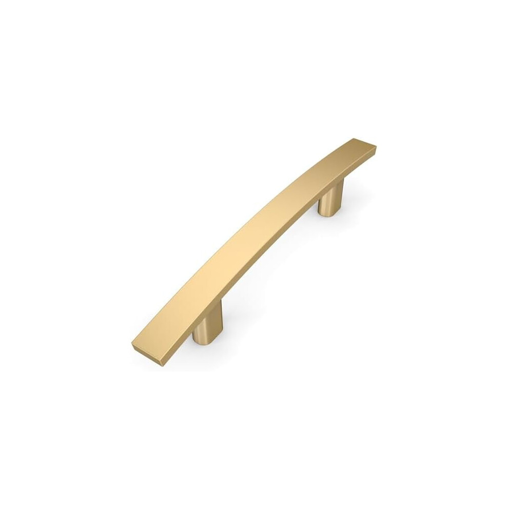 10 Pack Bronze Cabinet Pulls - 3 Inch(76Mm) Hole Center Hardware Kitchen Cabinet Handles For Bathroom And Dresser - Gold Finish Zh0003 9365509689639