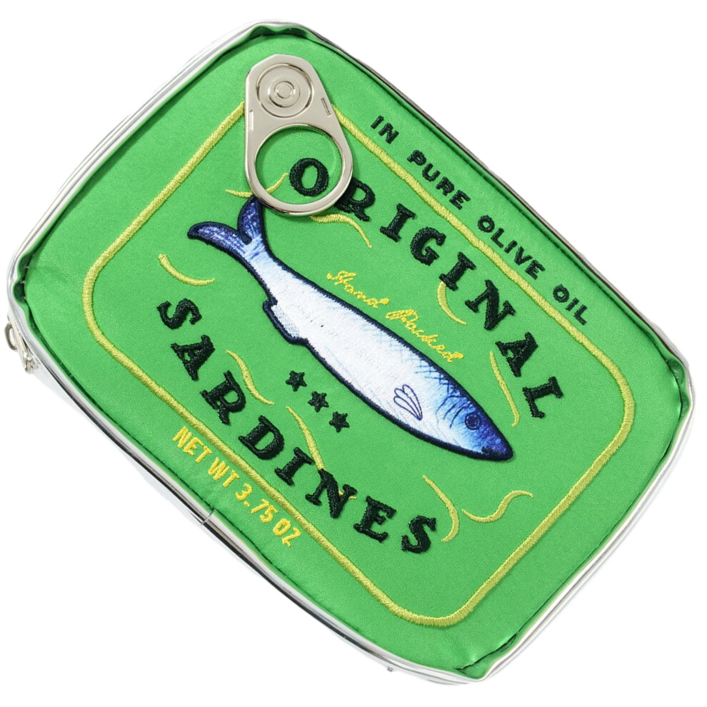 Makeup Bag Toiletry Bag with Zipper Portable Clutch Canned Sardines Shape Makeup Bag for Personal Care Beauty