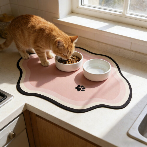 Pet Feeding Mat Waterproof Non-Slip Absorbent Quick-Dry 2