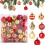 50 Stück transparente Kunststoff-Weihnachtskugeln, 4 cm 4