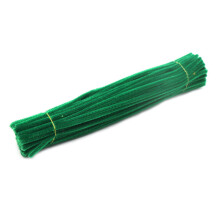 UrbanWave 100Pcs Solid Green Pipe Cleaners Set for DIY Arts & Crafts, Kids Ages 2–13 — Compatible with Standard Craft Supplies