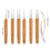 Dreadlock Crochet Hook Tool Braid Hair Dreadlocks Needle Bamboo Handle Locs 4