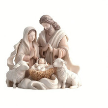 sztuki ozdób do szopki, dekoracje narodzin Jezusa, dekoracje w stylu vintage, wiszące ozdoby, prezenty religijne
