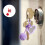Creatief leuk pluche Pom hart sleutelhanger ontwerp meerdere-7 3