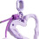 Creatief leuk pluche Pom hart sleutelhanger ontwerp meerdere-7 6