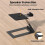 Desktop Speaker Stand with Vibration Absorption Pads for 22 6