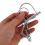 Trailer Coupler Pin with Chain Heavy Duty Square Hitch Pin 5
